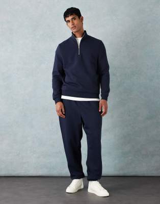 Asos Design Essential Oversized Sweatpants In Blue