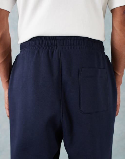 ASOS DESIGN essential oversized sweatpants in navy
