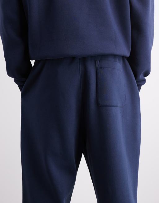 ASOS DESIGN essential oversized sweatpants in navy , 4 of 6