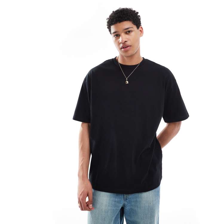 Tシャツ・カットソー Essentials The Black Collection T-Shirt Black ASOS DESIGN essential oversized t-shirt in black | ASOS