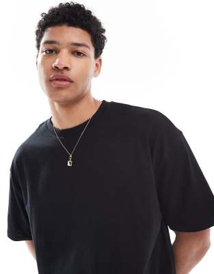 ASOS DESIGN essential oversized t-shirt in black
