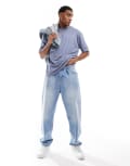 [ASOS DESIGN] ASOS DESIGN essential oversized t-shirt in blue XS Folkstone gray