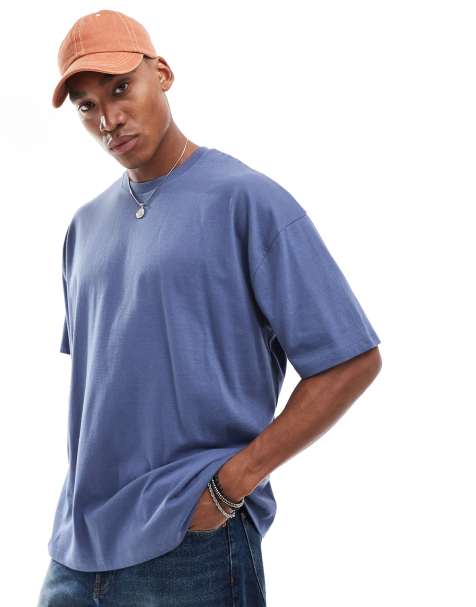 ASOS DESIGN essential oversized  t-shirt in blue - view 1