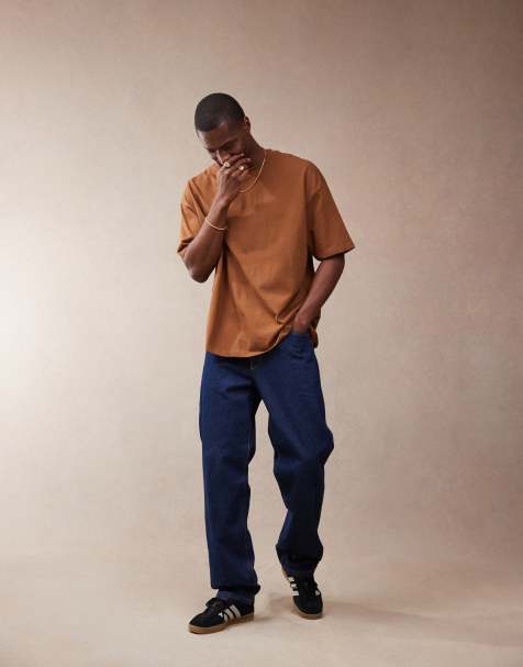 ASOS DESIGN essential oversized t-shirt in brown - view 1