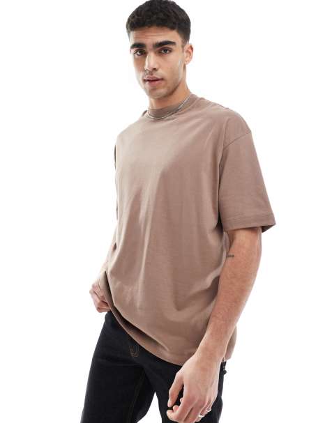ASOS DESIGN essential oversized t-shirt in brown - view 1