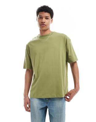 ASOS DESIGN essential oversized t-shirt in green   - view 1