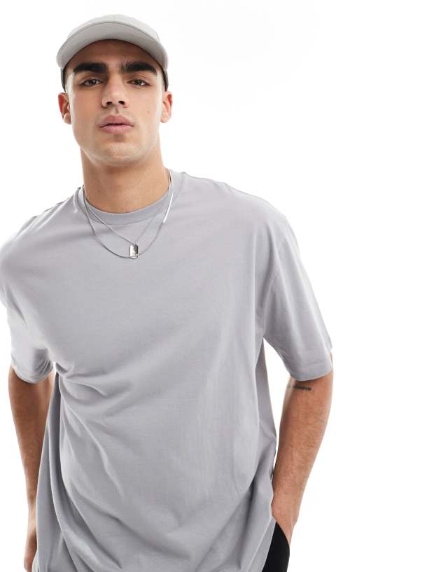 ASOS DESIGN - essential oversized t-shirt in grey