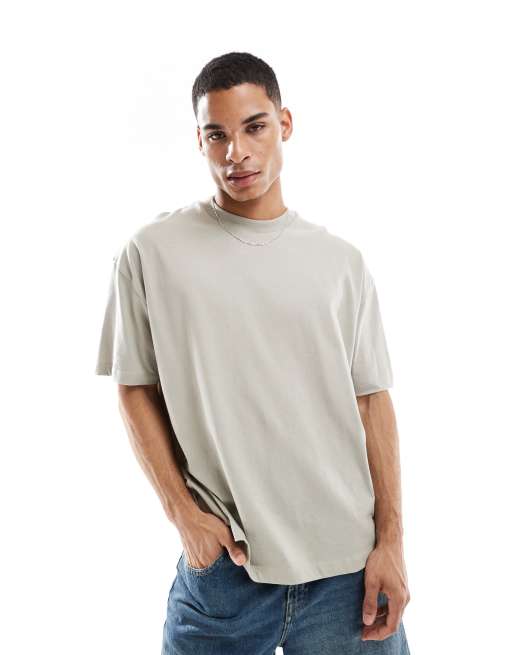 ASOS DESIGN essential oversized t-shirt in grey  