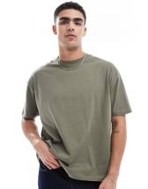 ASOS DESIGN premium heavyweight extreme oversized sweatshirt 400gsm in gray heather