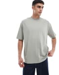[ASOS DESIGN] ASOS DESIGN essential oversized t-shirt in khaki-Green XS Forest fog