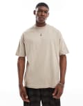 [ASOS DESIGN] ASOS DESIGN essential oversized t-shirt in stone-Neutral XS Cobblestone