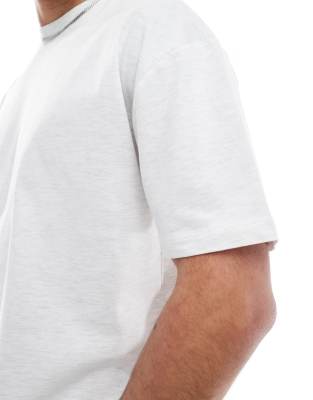 Asos Design Essential Oversized High Neck T-shirt In White