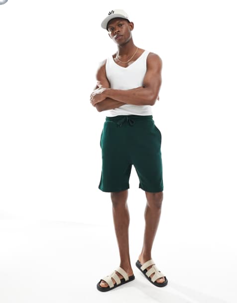 ASOS DESIGN - Essential - Pantaloncini slim verde scuro - view 1