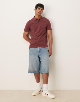 Asos Design Essential Polo In Brown