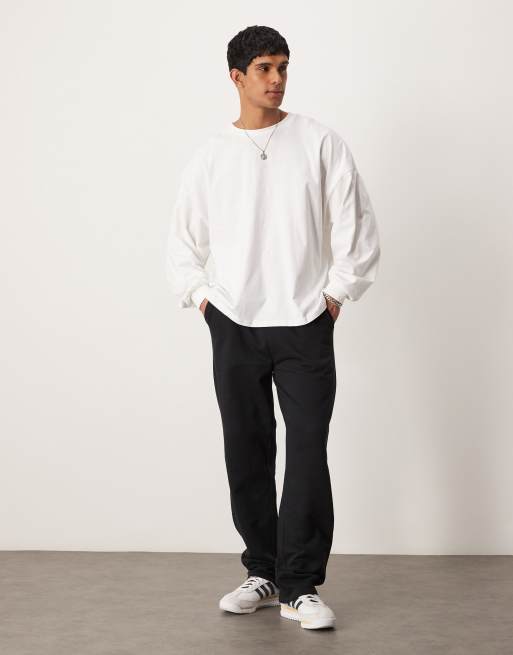 ASOS DESIGN - Essential - Rechte joggingbroek in zwart