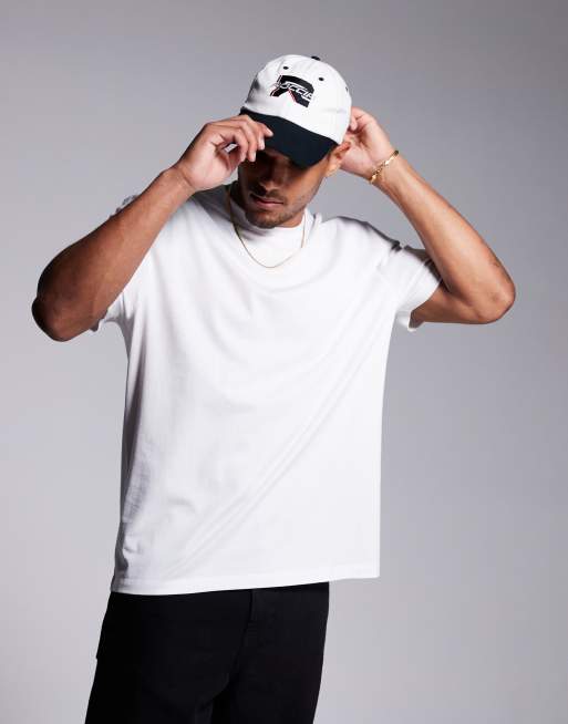 ASOS DESIGN essential relaxed crew neck t-shirt in white 
