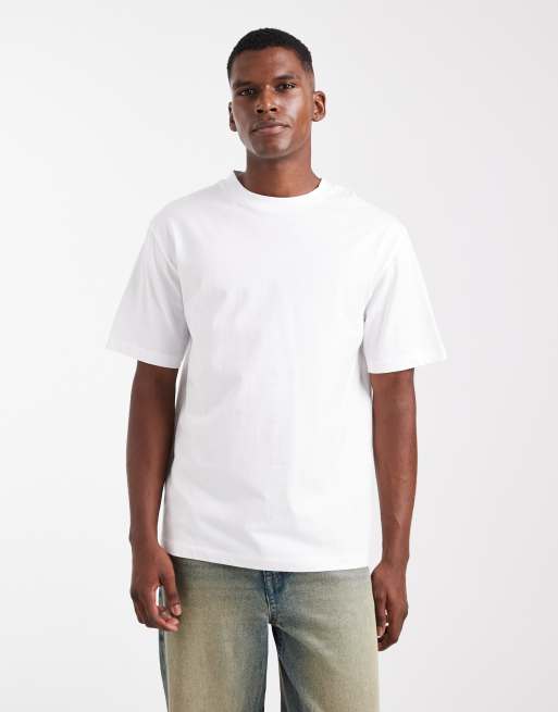 ASOS DESIGN essential relaxed crew neck t-shirt in white 