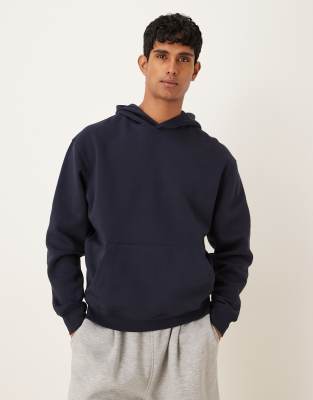 ASOS DESIGN essential relaxed fit hoodie in navy