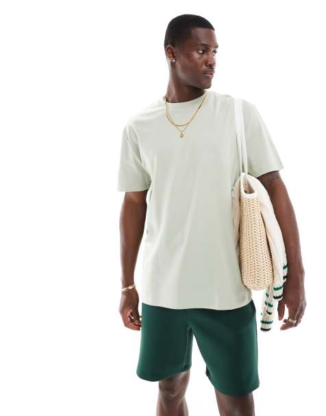ASOS DESIGN essential relaxed t-shirt in light green - view 1