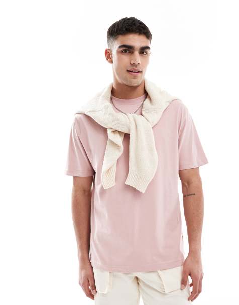 ASOS DESIGN essential relaxed T-shirt in pink - view 1