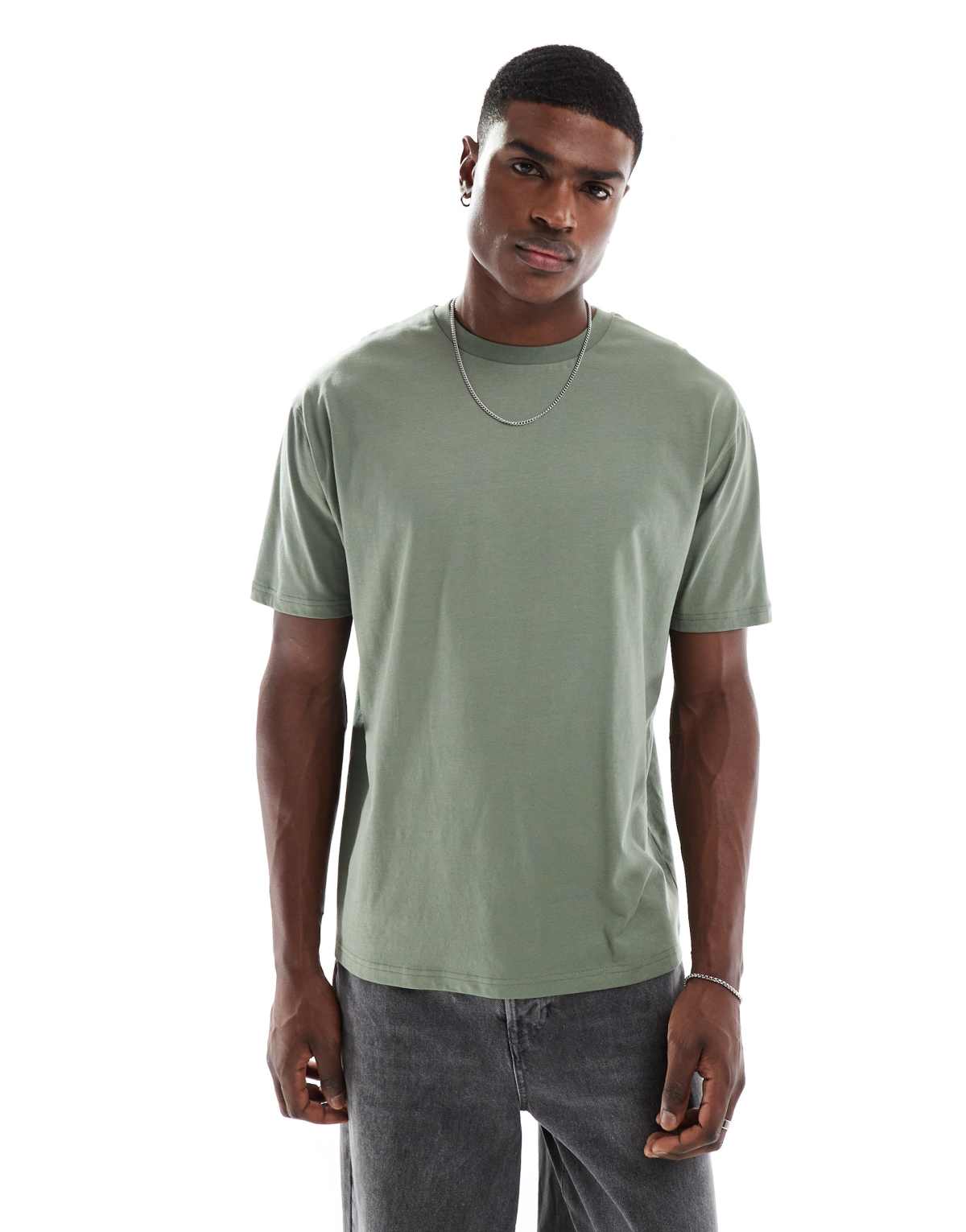 ASOS DESIGN essential relaxed t-shirt in sage