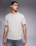 [ASOS DESIGN] ASOS DESIGN essential relaxed t-shirt in stone-Neutral XS PUSSYWILLOW GRAY