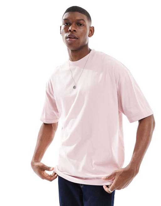 ASOS DESIGN – Essential – Rosa t-shirt i oversize 
