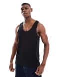 [ASOS DESIGN] ASOS DESIGN essential singlet in black XL BLACK
