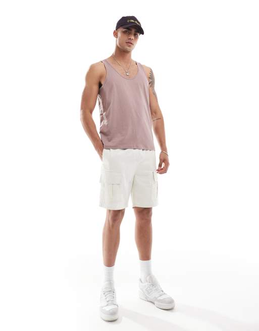 ASOS DESIGN essential singlet in pink 