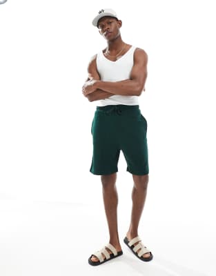 Asos Design Essential Slim Short In Green