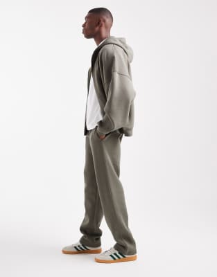 Asos Design Essential Sraight Leg Sweatpants In Green