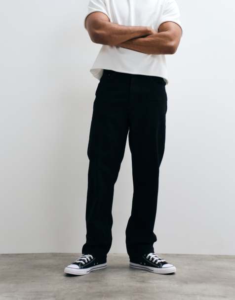 ASOS DESIGN essential straight jeans in black - view 1
