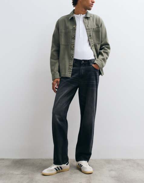 ASOS DESIGN essential straight jeans in washed black - view 1