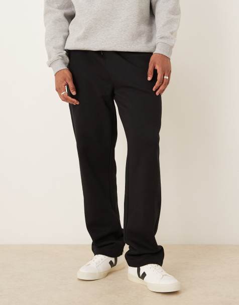 ASOS DESIGN essential straight leg jogger in black - view 1