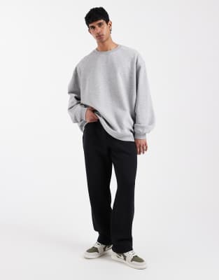 Asos Design Essential Straight Leg Sweatpants In Black