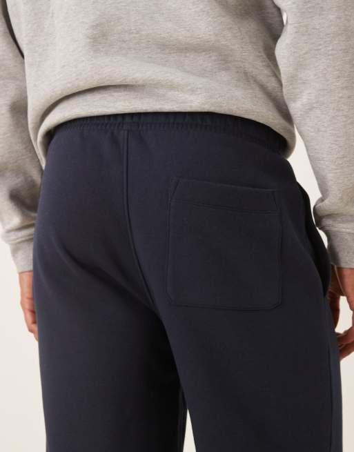 ASOS DESIGN essential straight leg sweatpants in navy
