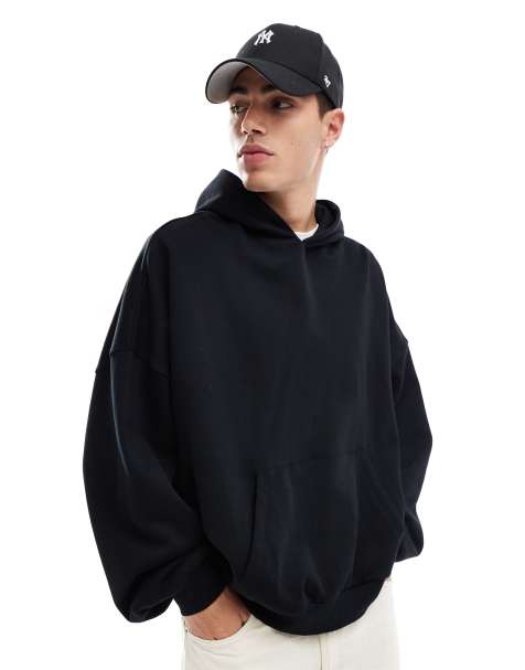 ASOS DESIGN - Essential - Sweat à capuche ultra-oversize - Noir - view 1