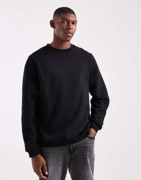 ASOS DESIGN essential sweatshirt in black - view 1
