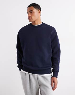 Asos Design Essential Sweatshirt In Blue