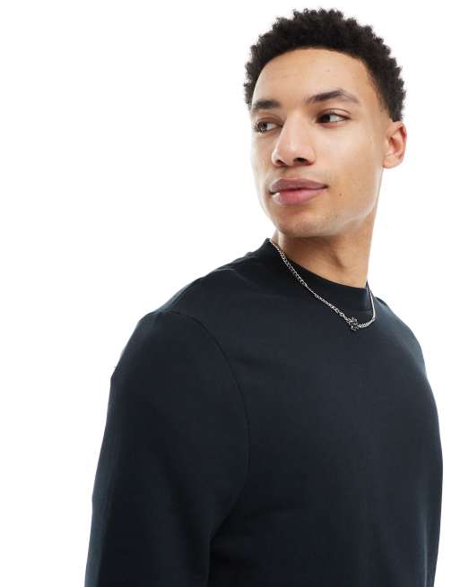 ASOS DESIGN - Essential - Sweatshirt in zwart, 4 van 4