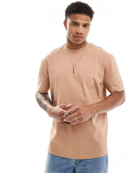ASOS DESIGN - Essential - T-shirt comoda color cuoio - view 1