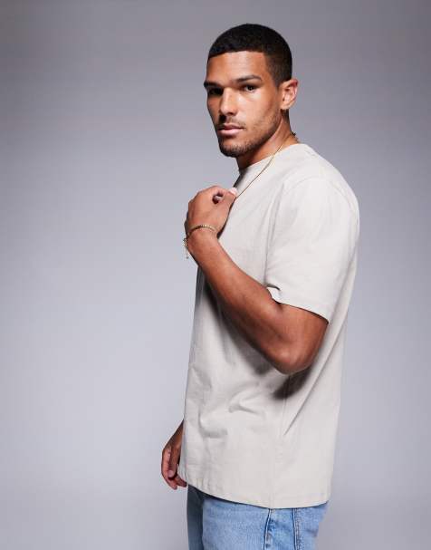 ASOS DESIGN - Essential - T-shirt comoda color pietra - view 1