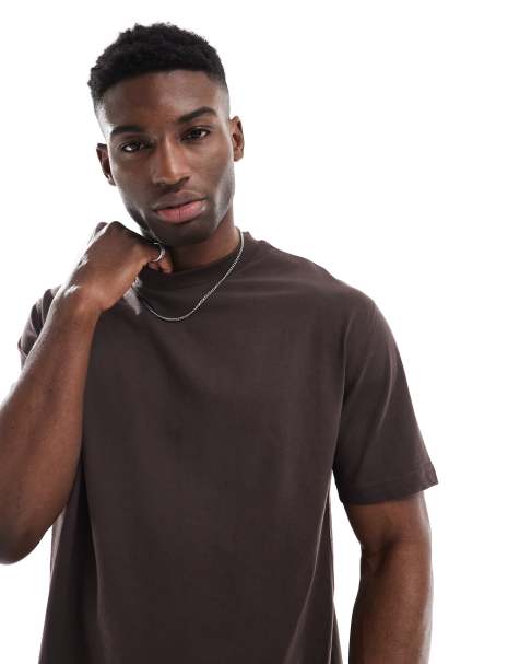 ASOS DESIGN - Essential - T-shirt comoda marrone scuro - view 1