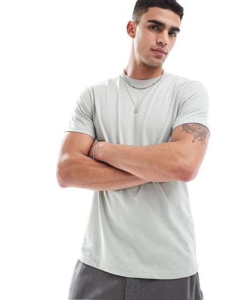 ASOS DESIGN – Essential – T-Shirt in Hellgrün mit Rundhalsausschnitt - view 1