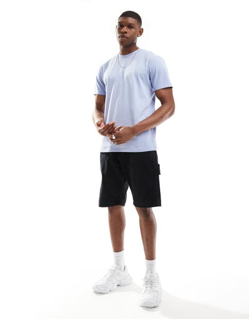 ASOS DESIGN - Essential - T-shirt met ronde hals in lichtblauw , 2 van 4
