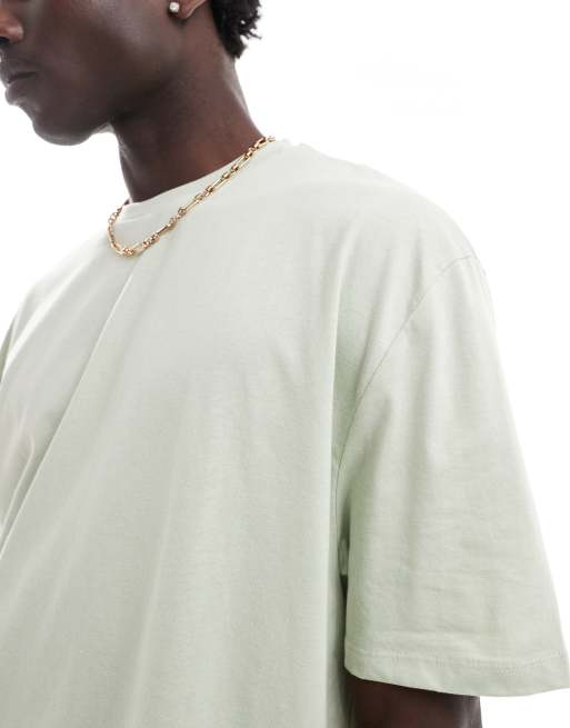 ASOS DESIGN - Essential - T-shirt oversize verde chiaro , 2 di 4