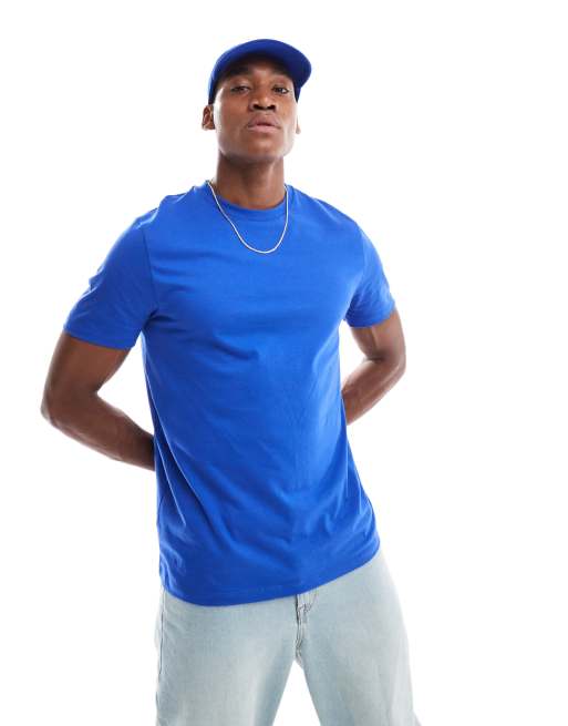 ASOS DESIGN - Essential - T-shirt ras de cou - Bleu moyen