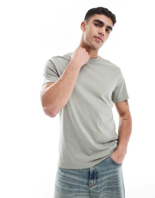 ASOS DESIGN - Essential - T-shirt ras de cou - Kaki