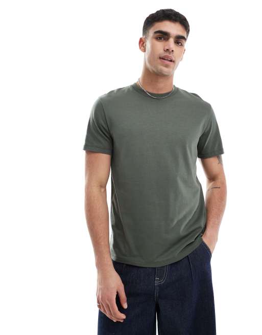 ASOS DESIGN - Essential - T-shirt ras de cou - Kaki