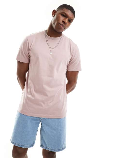 ASOS DESIGN - Essential - T-shirt ras de cou - Rose